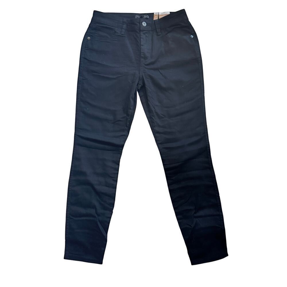 New prAna Oday Organic Cotton‎ Black Stretch Denim Jeans Women's Sz 6 / 28 Short